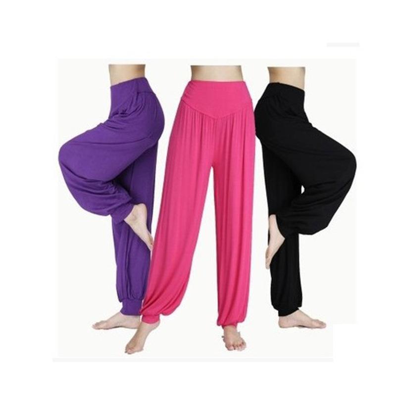 Yoga pants modal bloomers women's sports pants fitness body clothing loose