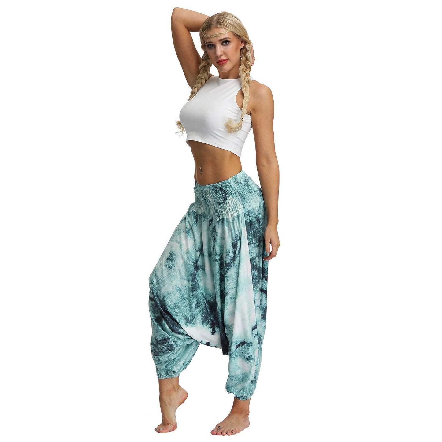 Tie-dye Gradient Women's Low Crotch Bloomers