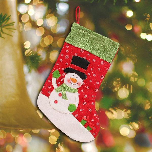 Christmas Decoration Socks Snowman Christmas  For Christmas Tree