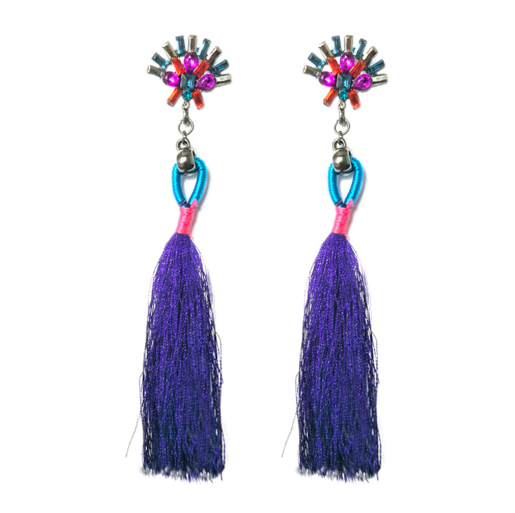 Fashion best tassel long earrings 5 colors 1 pair for jewelry accessories bohemia style Xmas party