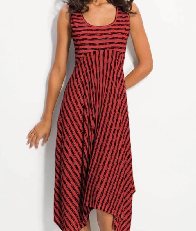 Striped Dress Sexy Size Fat MM Dress