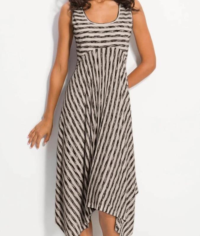 Striped Dress Sexy Size Fat MM Dress