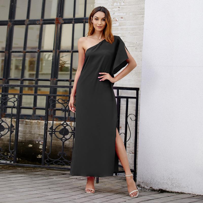 Original Design Bohemian Wind Solid Color Long Dress