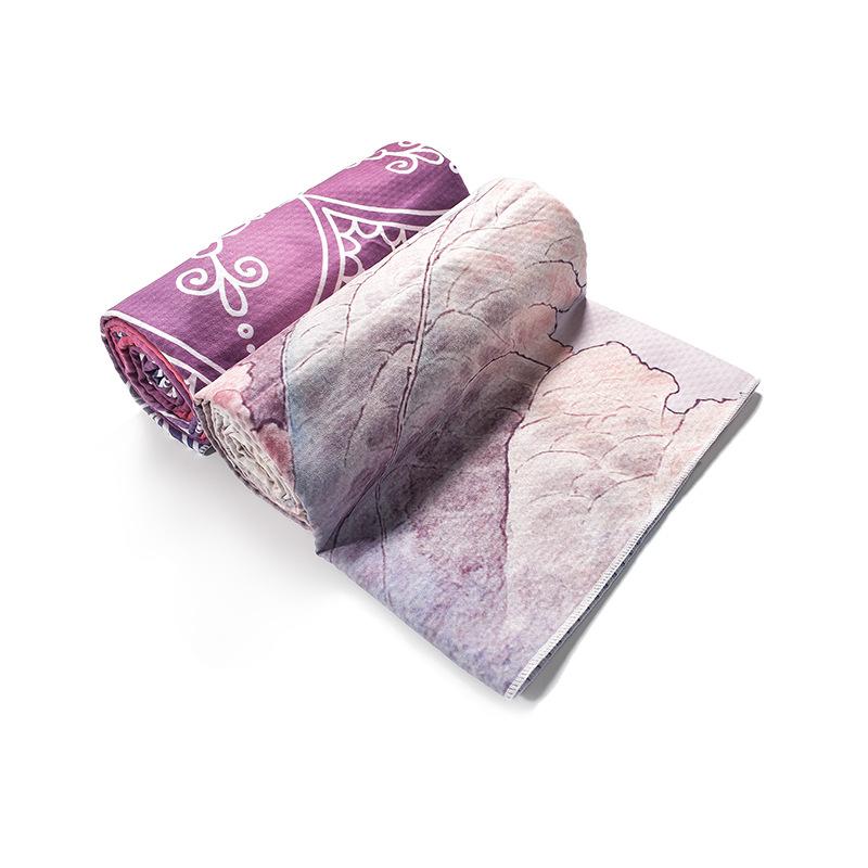 Slim Yoga Mat Non-slip Female Sweat-absorbent Beginner Folding Portable Bedding Yoga Blanket Towel Yoga Shop Towel Machine washable