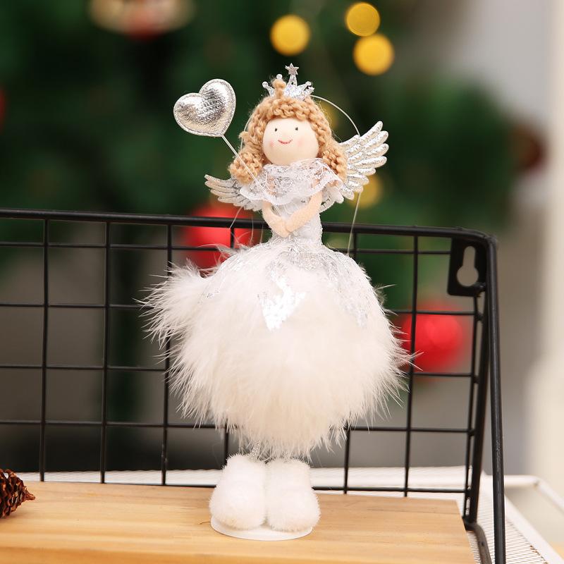 Lovely white angel table top window creative tree decorations