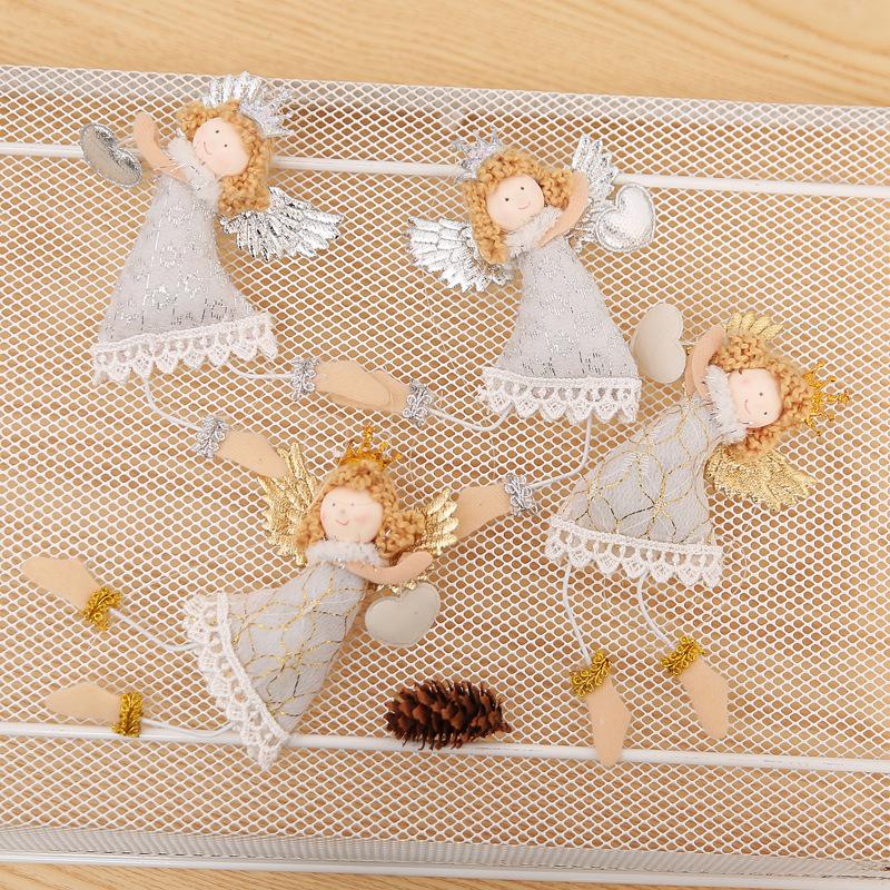 Lovely white angel table top window creative tree decorations