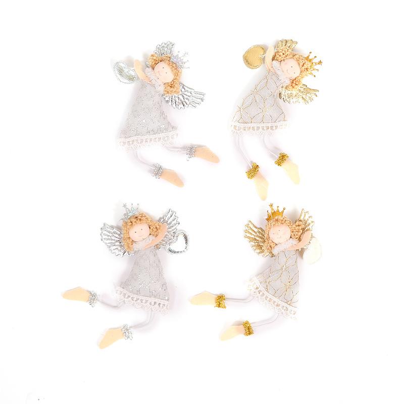 Lovely white angel table top window creative tree decorations