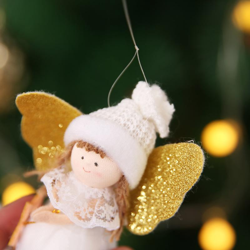 Lovely white angel table top window creative tree decorations