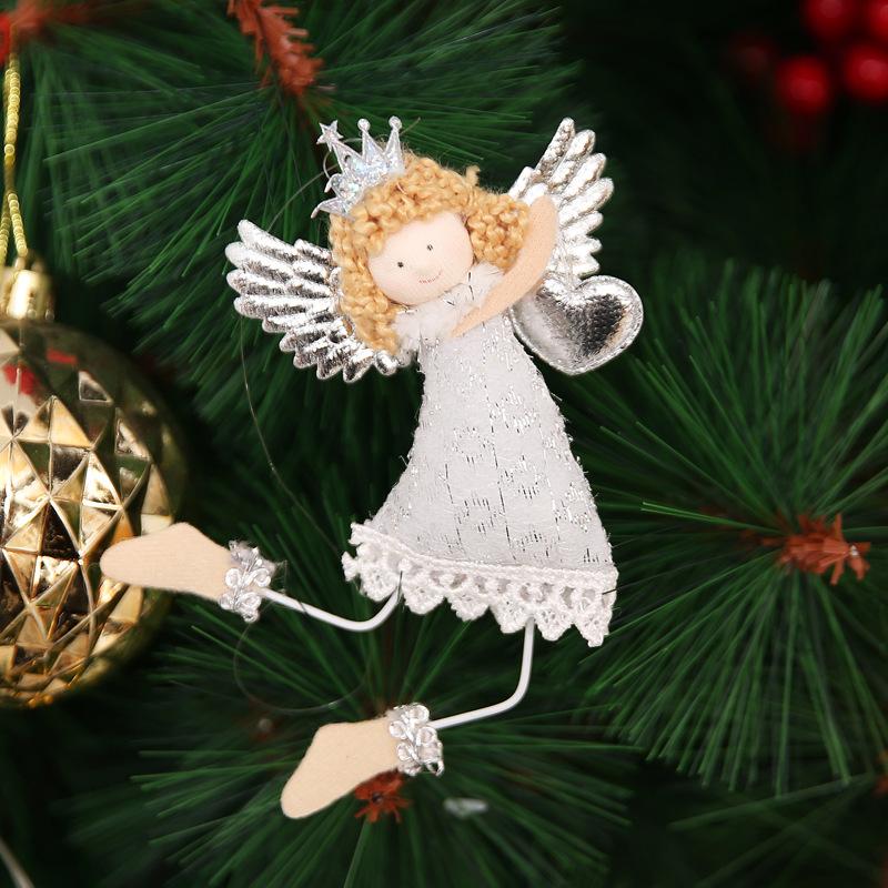 Lovely white angel table top window creative tree decorations