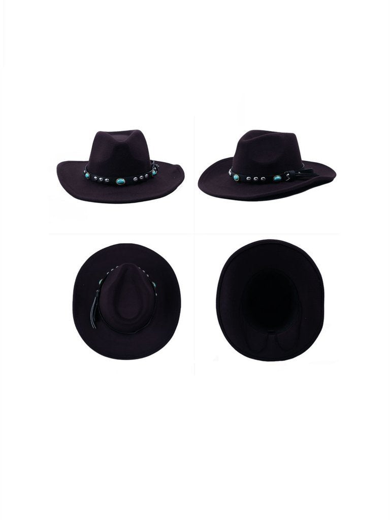 Wollen Gem Western Cowboy Hat Accessories