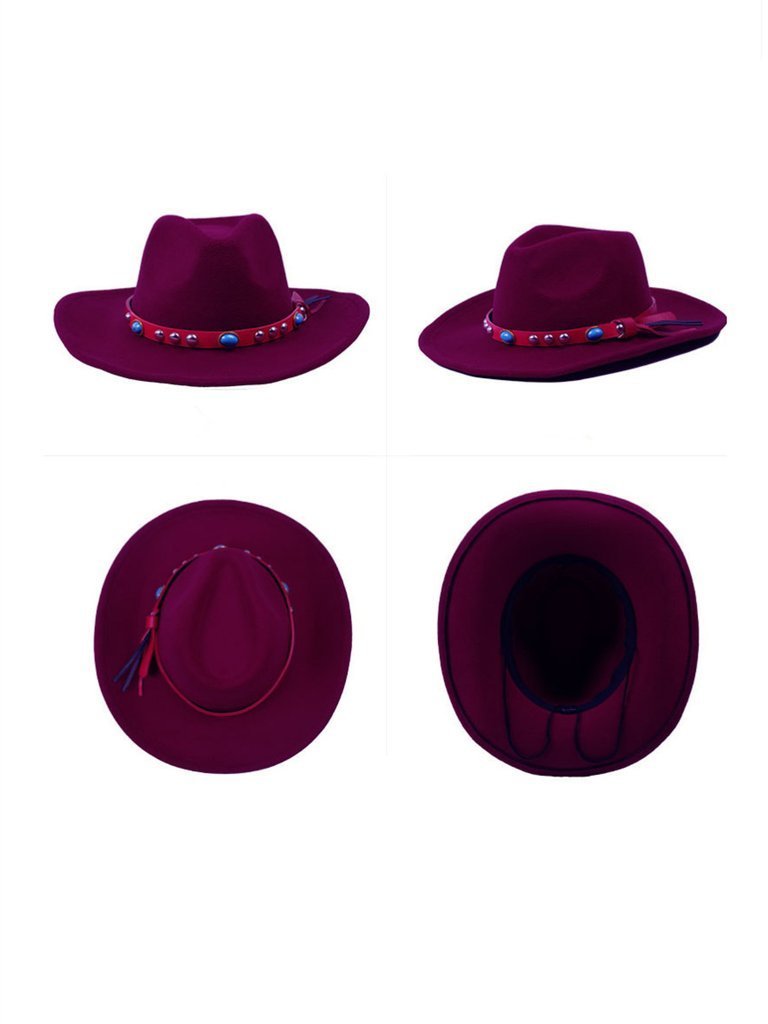 Wollen Gem Western Cowboy Hat Accessories