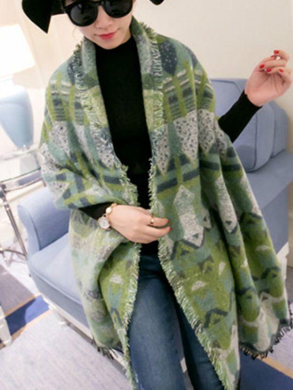 Autumn And Winter Warm Artificial Cashmere Thick Scarf Shawl