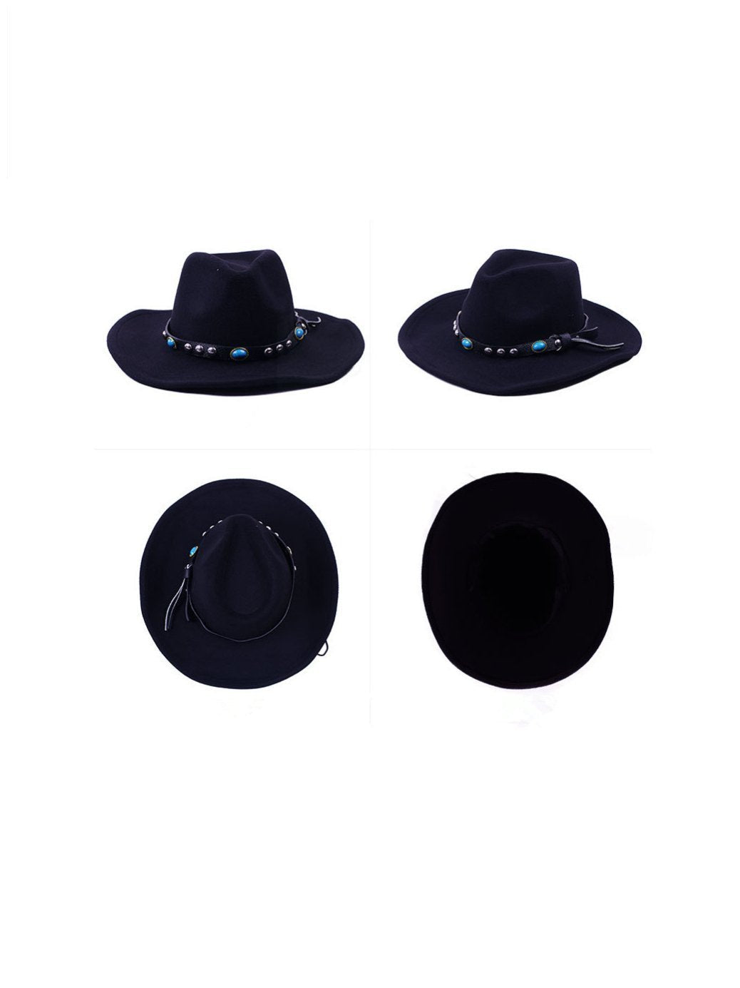 Wollen Gem Western Cowboy Hat Accessories