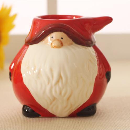 Cute Santa candle holder Xmas     Christmas party