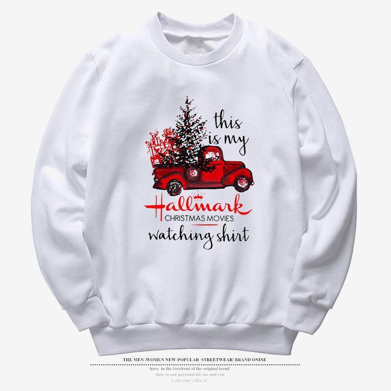 Christmas Hooded Sweater Loose 3D Print Top