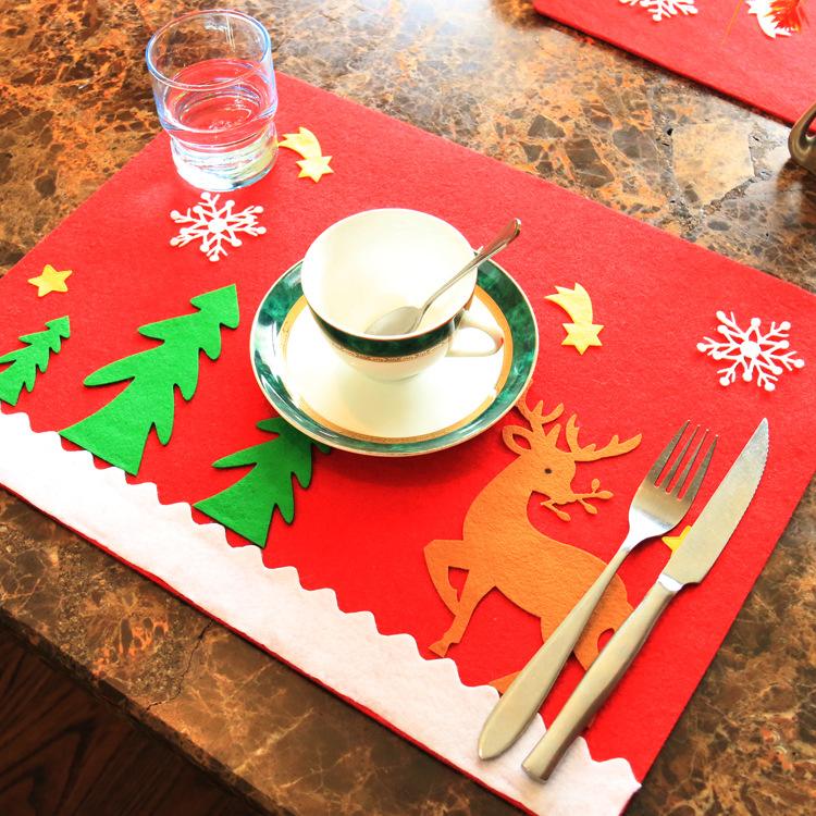 Christmas Snowman Snowflake Holiday Table Mat