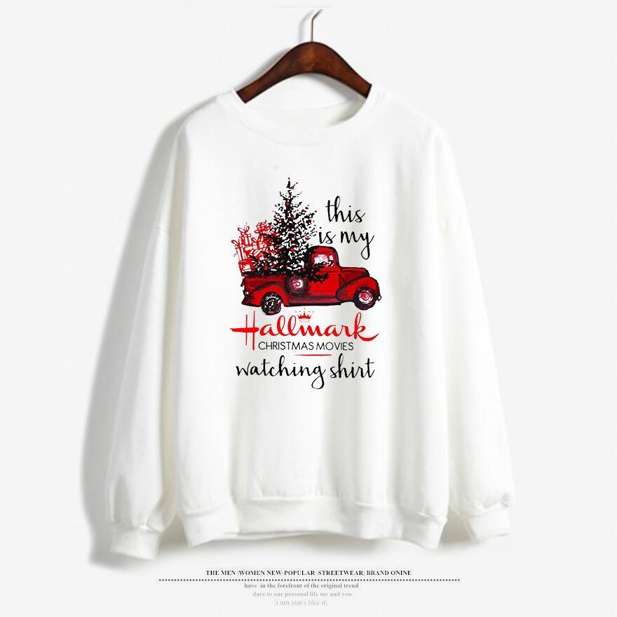 Christmas Hooded Sweater Loose 3D Print Top