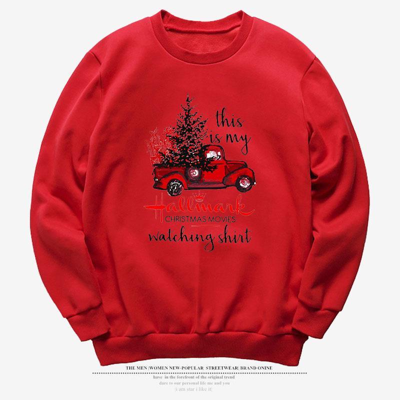 Christmas Hooded Sweater Loose 3D Print Top