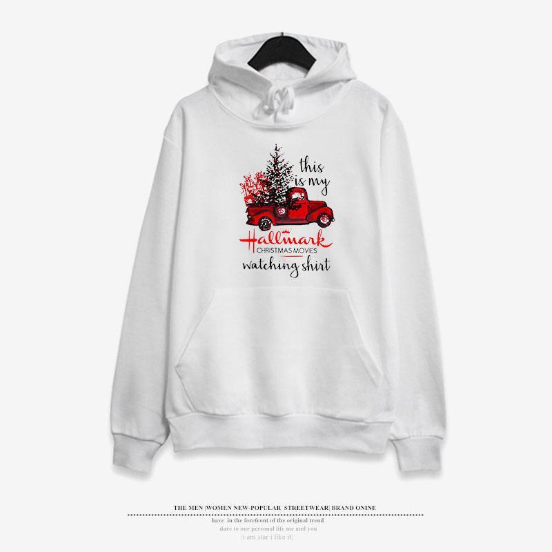 Christmas Hooded Sweater Loose 3D Print Top