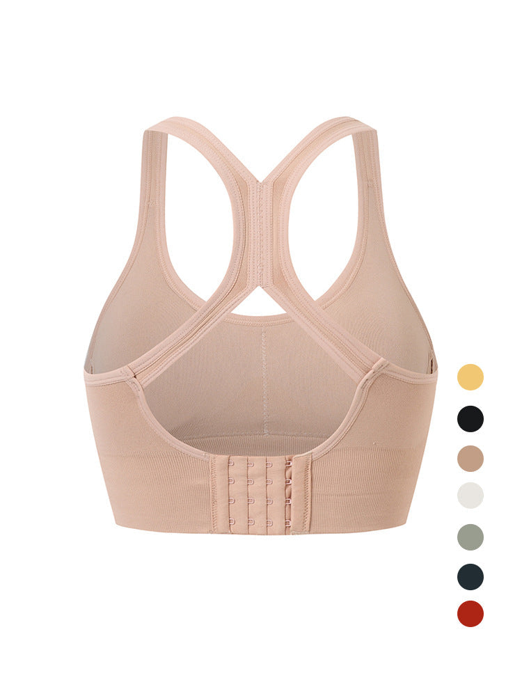 Yoga vest breathable gathers fitness professional bra sports underwear female shock-proof running bra