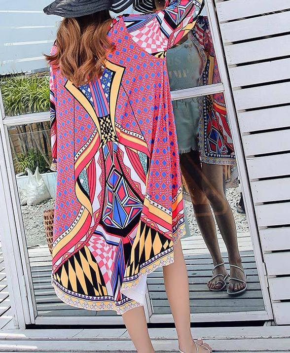 2018 New Printed Loose Casual Bohemia Cardigan Tops