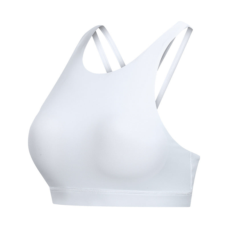 In Spring The New Sports Bra Women's Cross-beautiful Back Gathers and Runs Yoga Fitness Bra