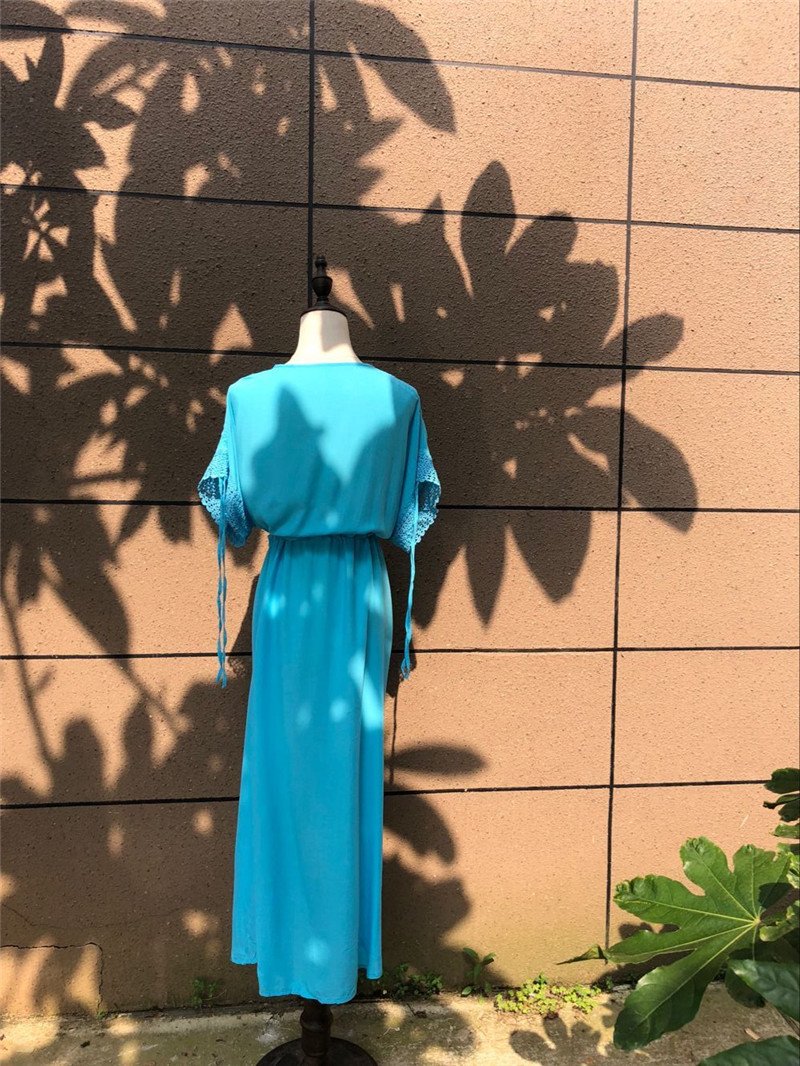 Kaftans Sarong Bathing Solid Color Beach Pareos Cover-up