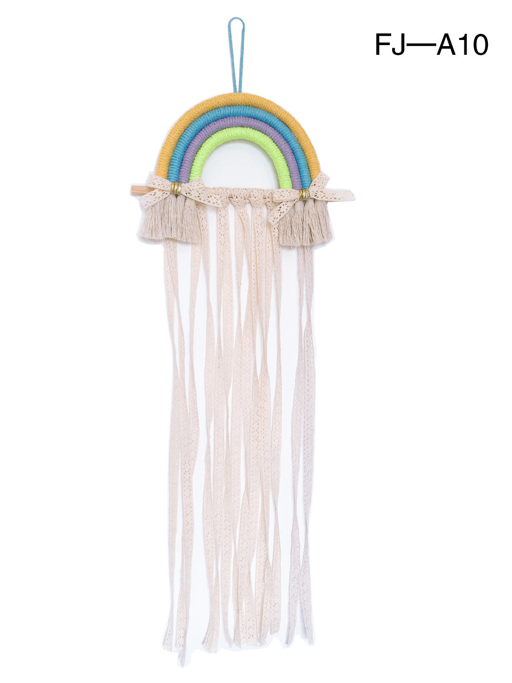 Woven Rainbow Children's Hairpin Hair Accessories Storage Belt Wall-mounted Headwear Finishing Belt Organizer