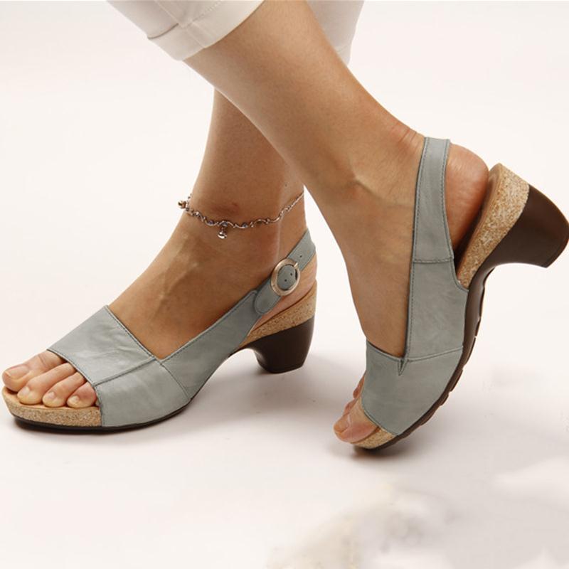 New Autumn Fishmouth Toe Beach Women's Sandals Large Size Women's Shoes