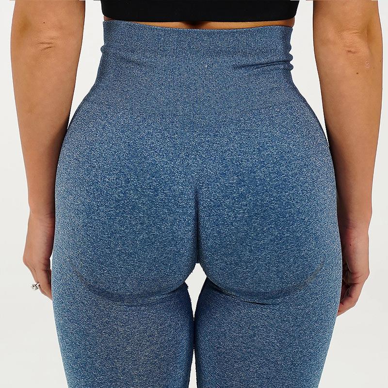 Summer style seamless knitted sexy hip yoga fitness pants