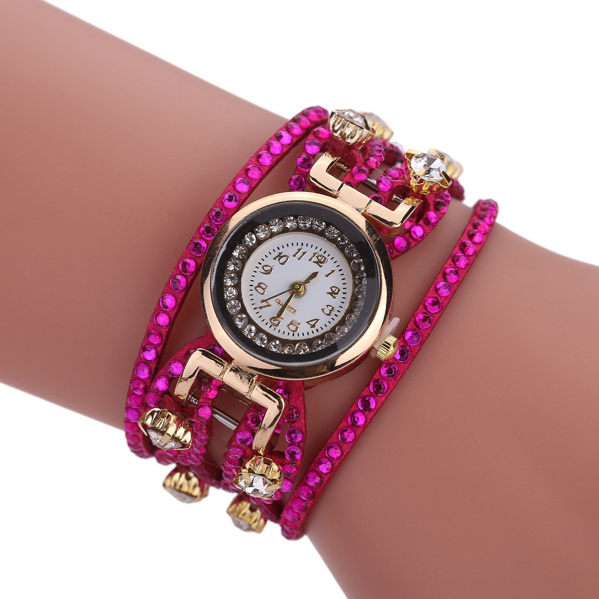 Korean Women Fashion Watch Diamond Bracelet Quartz Watch