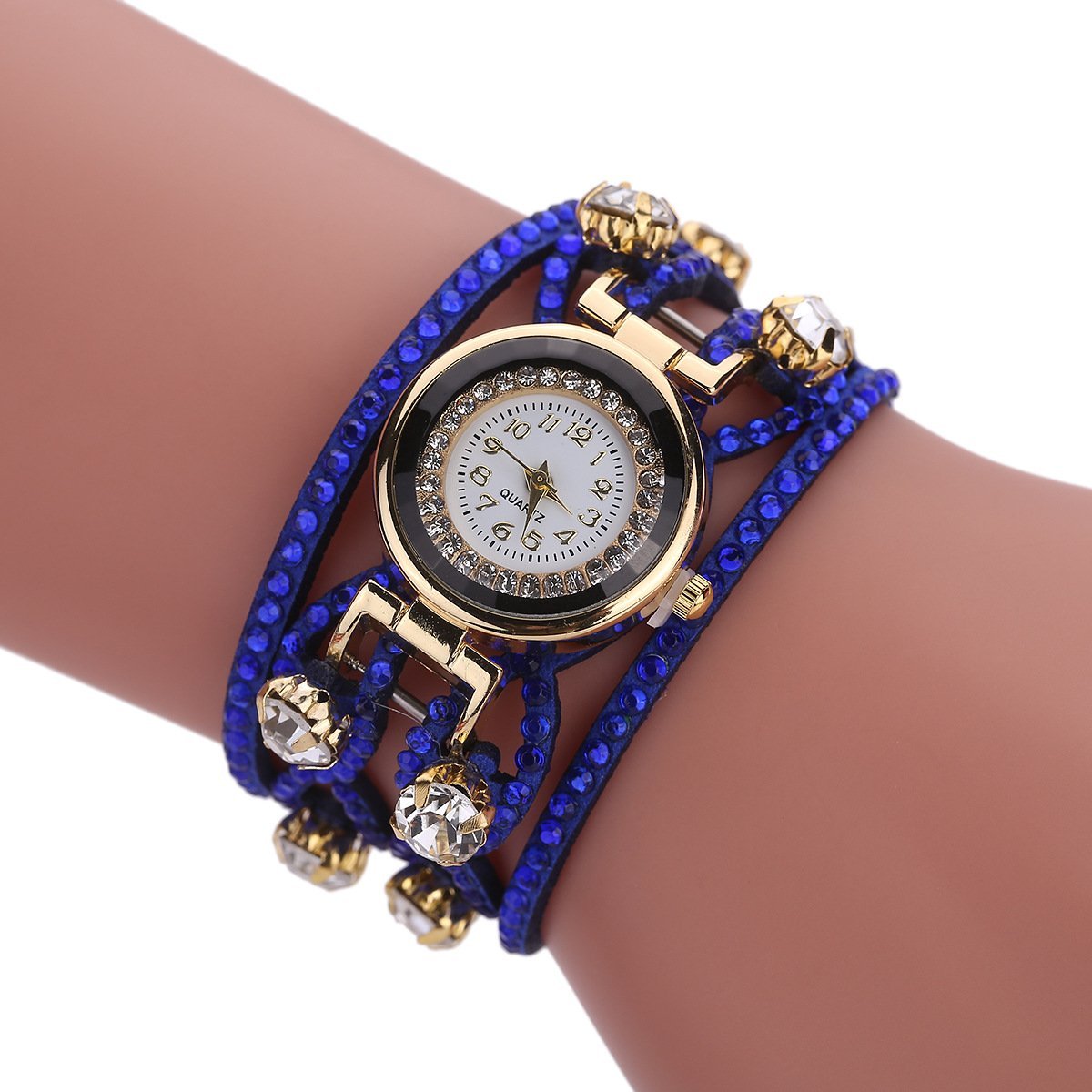 Korean Women Fashion Watch Diamond Bracelet Quartz Watch
