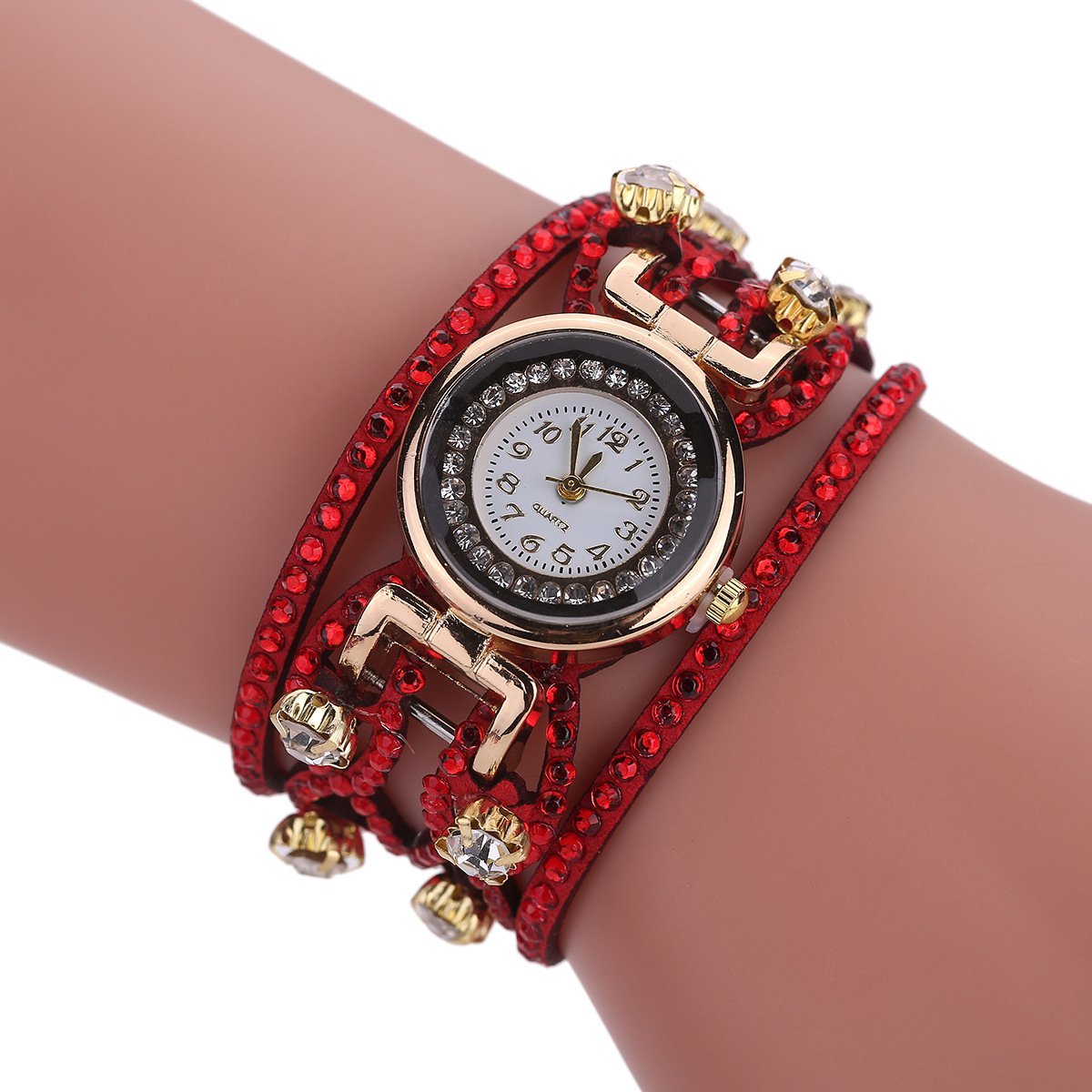 Korean Women Fashion Watch Diamond Bracelet Quartz Watch