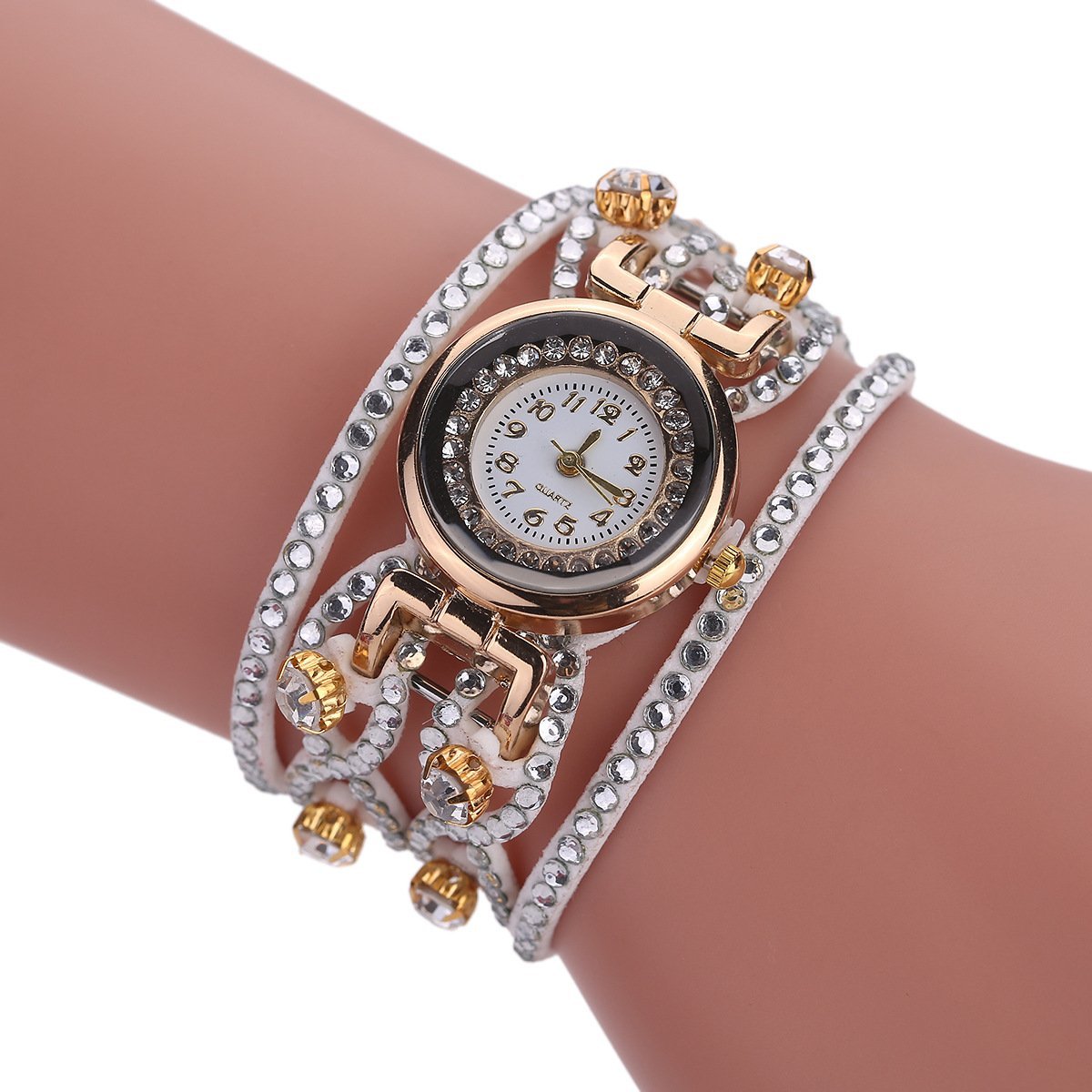 Korean Women Fashion Watch Diamond Bracelet Quartz Watch