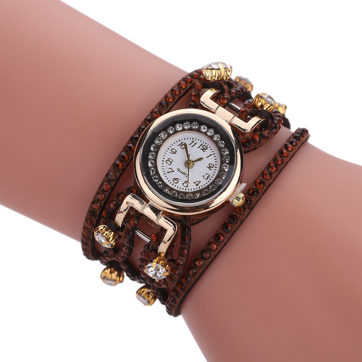 Korean Women Fashion Watch Diamond Bracelet Quartz Watch