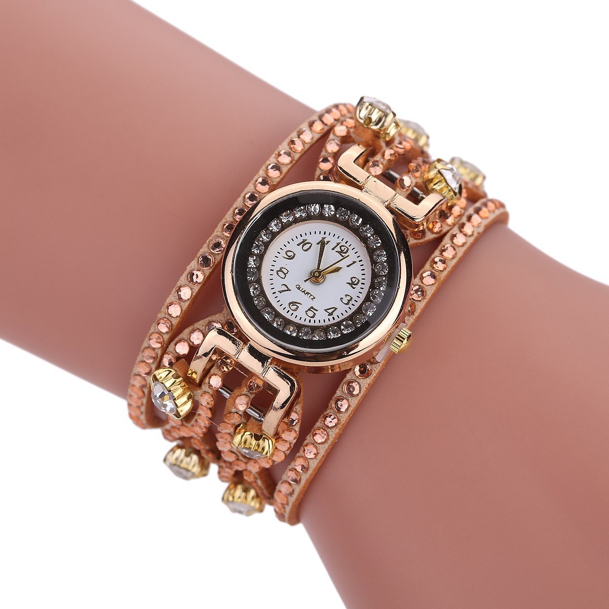 Korean Women Fashion Watch Diamond Bracelet Quartz Watch