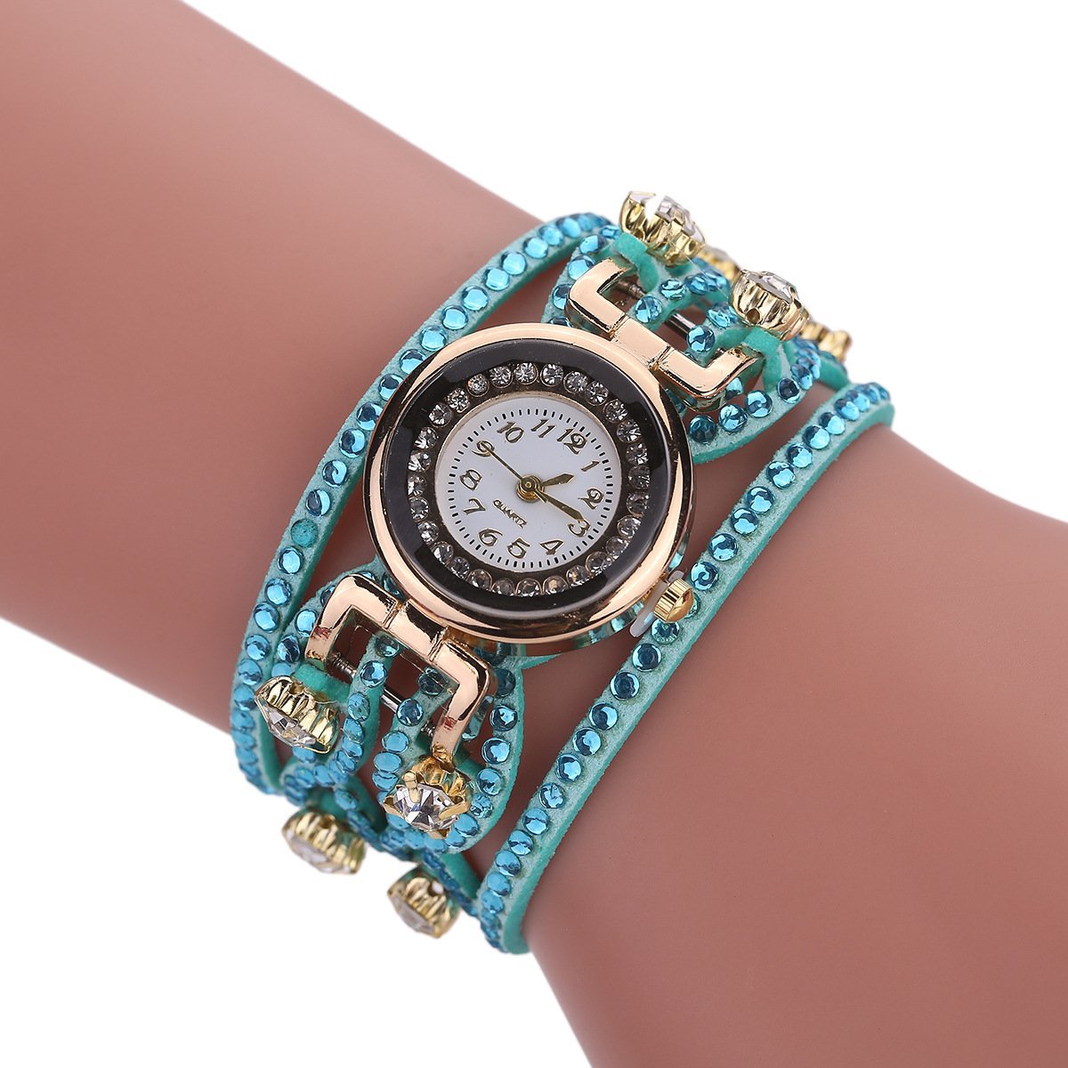 Korean Women Fashion Watch Diamond Bracelet Quartz Watch
