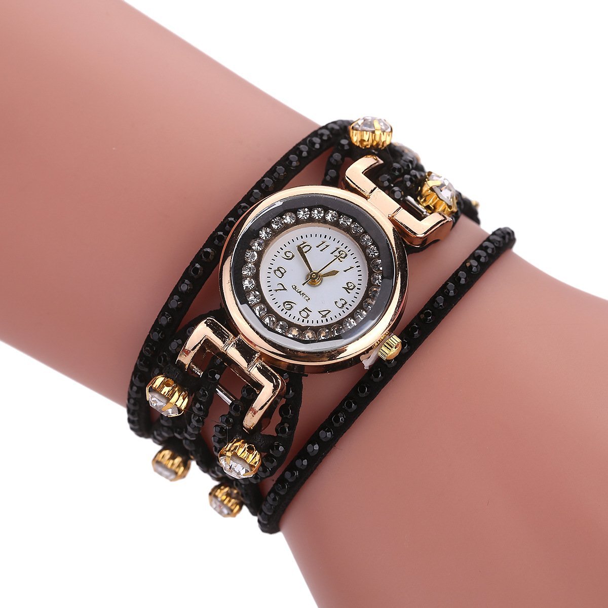 Korean Women Fashion Watch Diamond Bracelet Quartz Watch