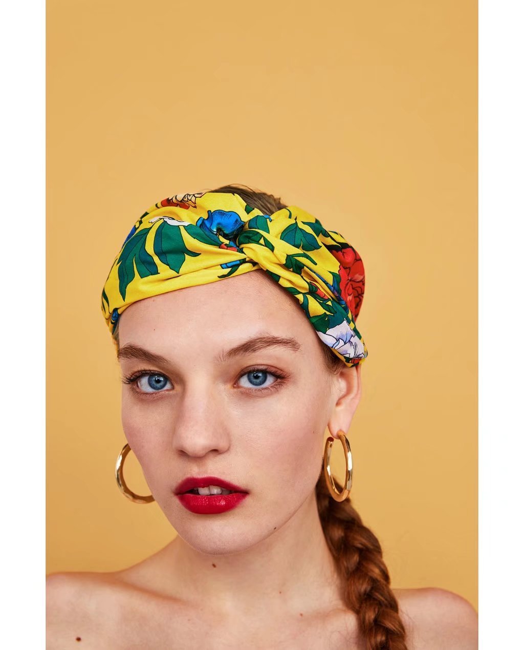 Summer Printed Elastic Headwear Hair Accessories