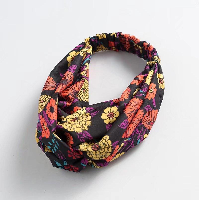 Summer Printed Elastic Headwear Hair Accessories