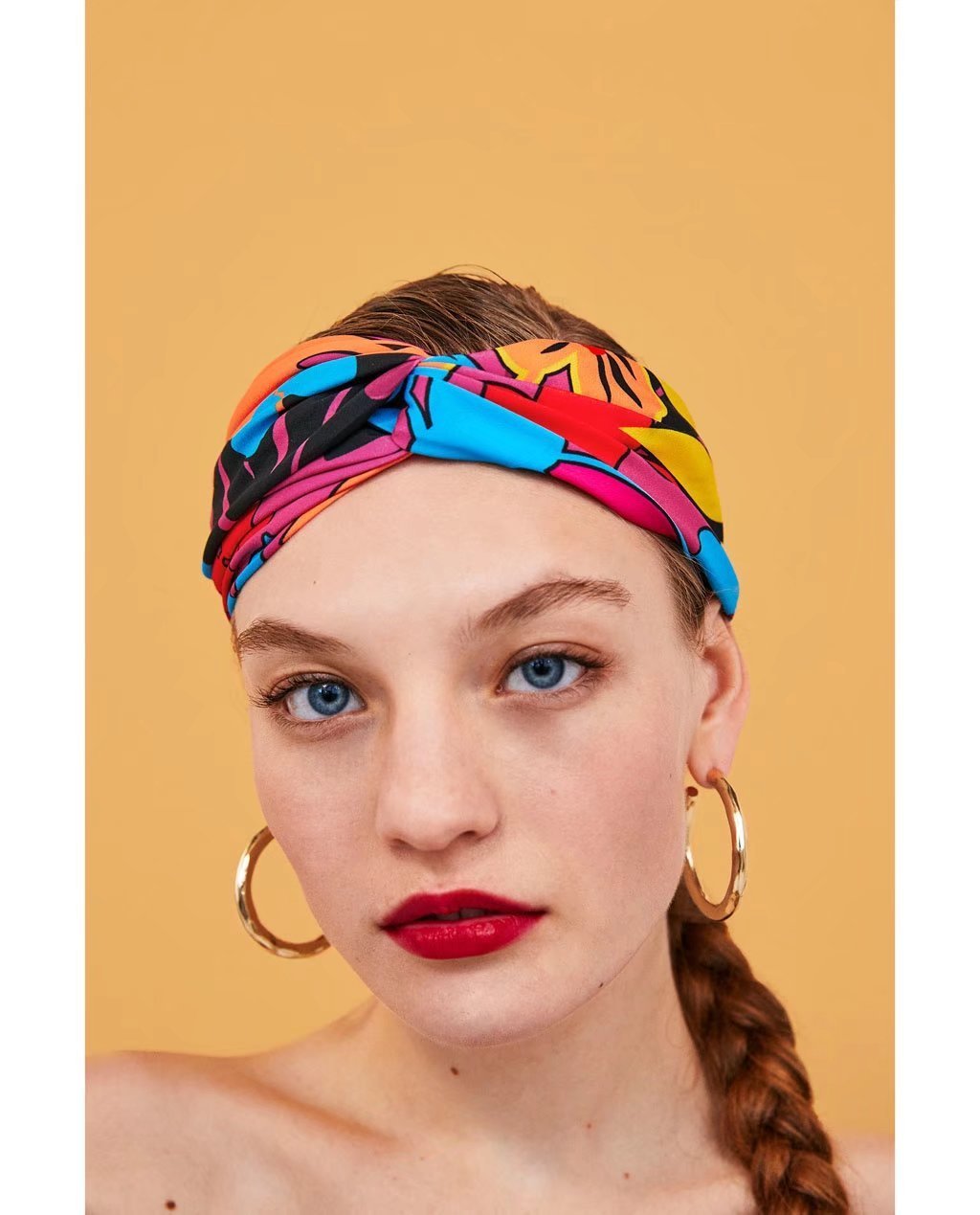 Summer Printed Elastic Headwear Hair Accessories