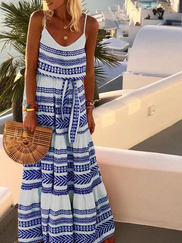 Bohemian Printed long Dress Casual Holiday Maxi Dress