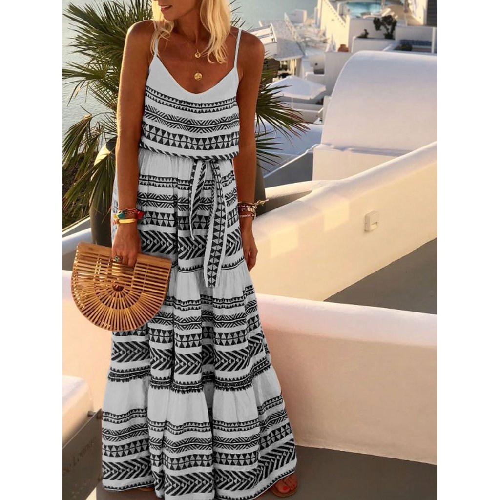 Bohemian Printed long Dress Casual Holiday Maxi Dress