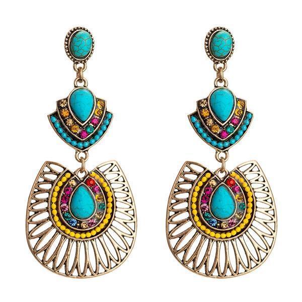 Bohemian New Vintage Turquoise Earrings