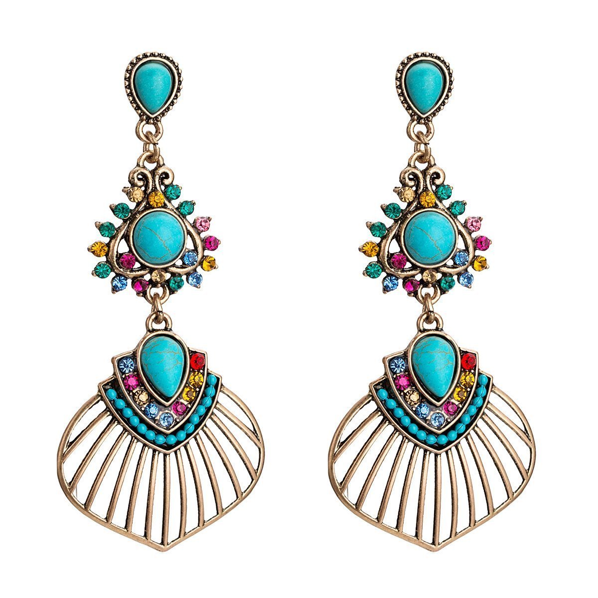 Bohemian New Vintage Turquoise Earrings