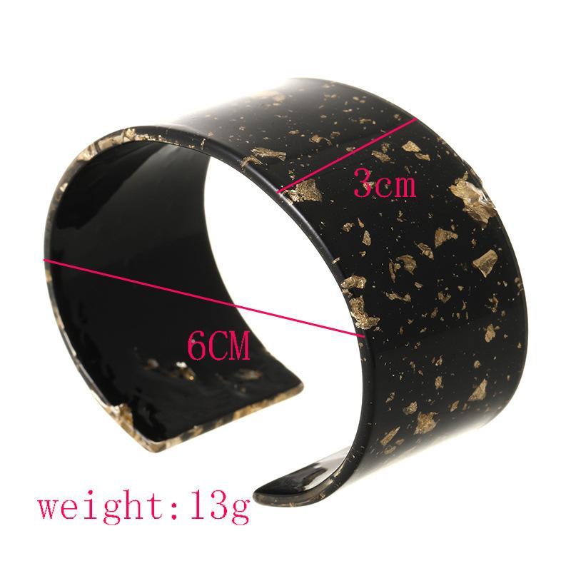 Fashion Exaggerated Leopard Open Wide-faced Bracelet