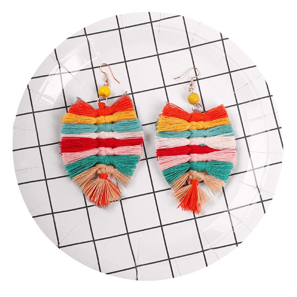 Bohemian Style Tassel Alloy Earrings