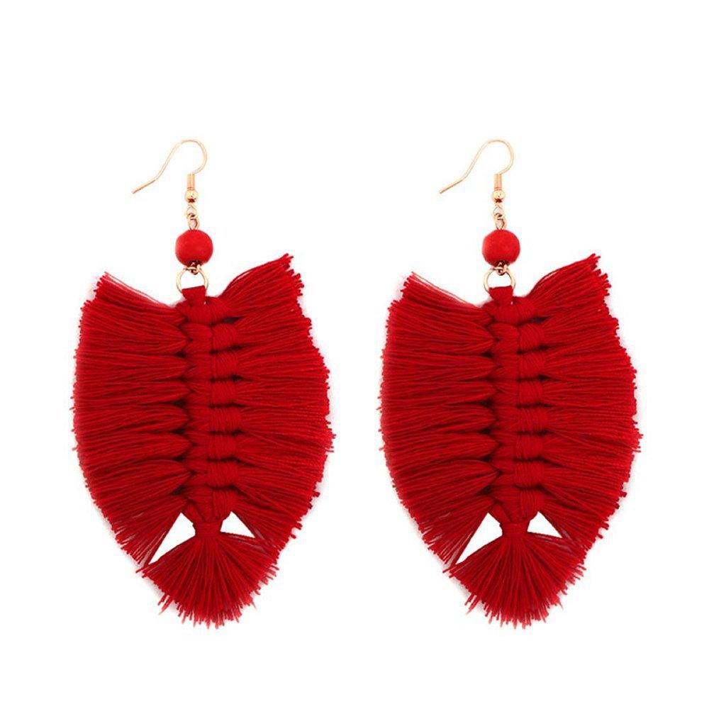 Bohemian Style Tassel Alloy Earrings