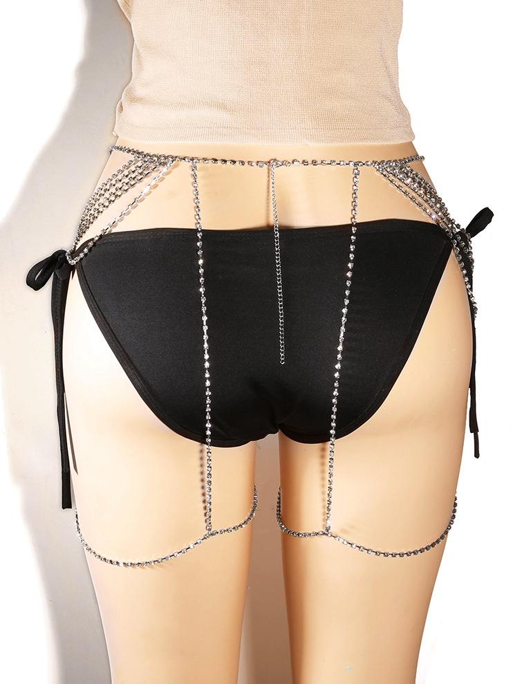 Sexy Tassel Full Drill Thigh Chain Body Chain