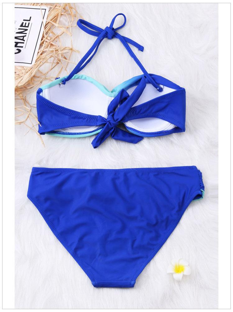 Sexy Gradient Bikini Low Waist Triangle Swimsuit